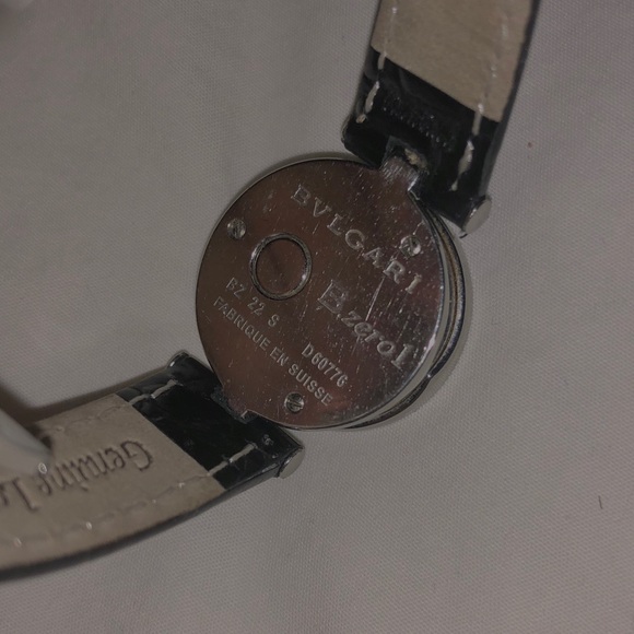 BLACK LEATHER BVLGARI WATCH - Picture 3 of 3